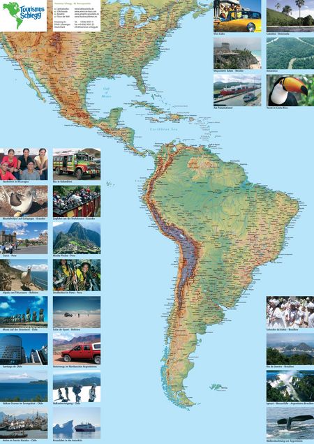 Lateinamerika-Karte